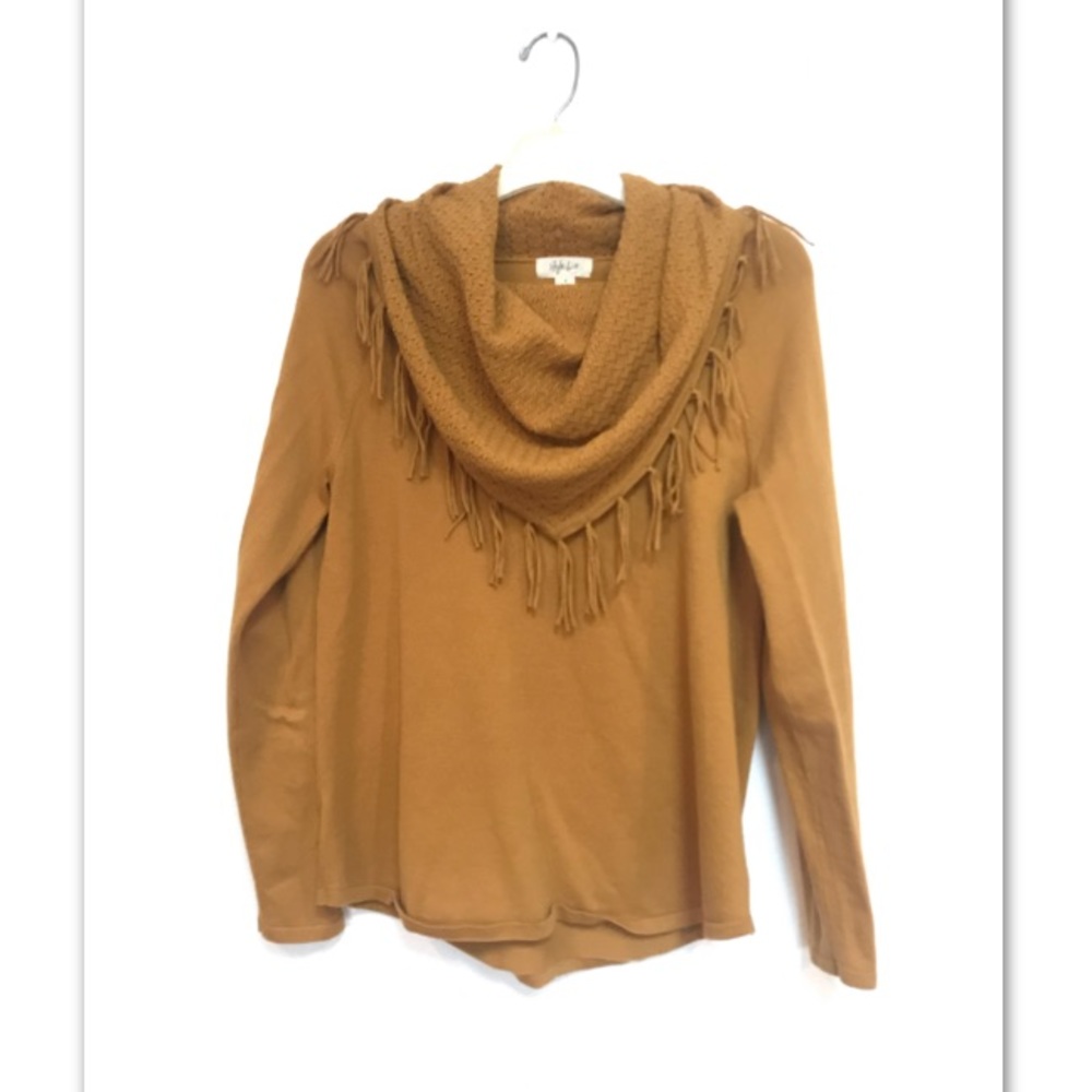 Mustard Scarf Sweater